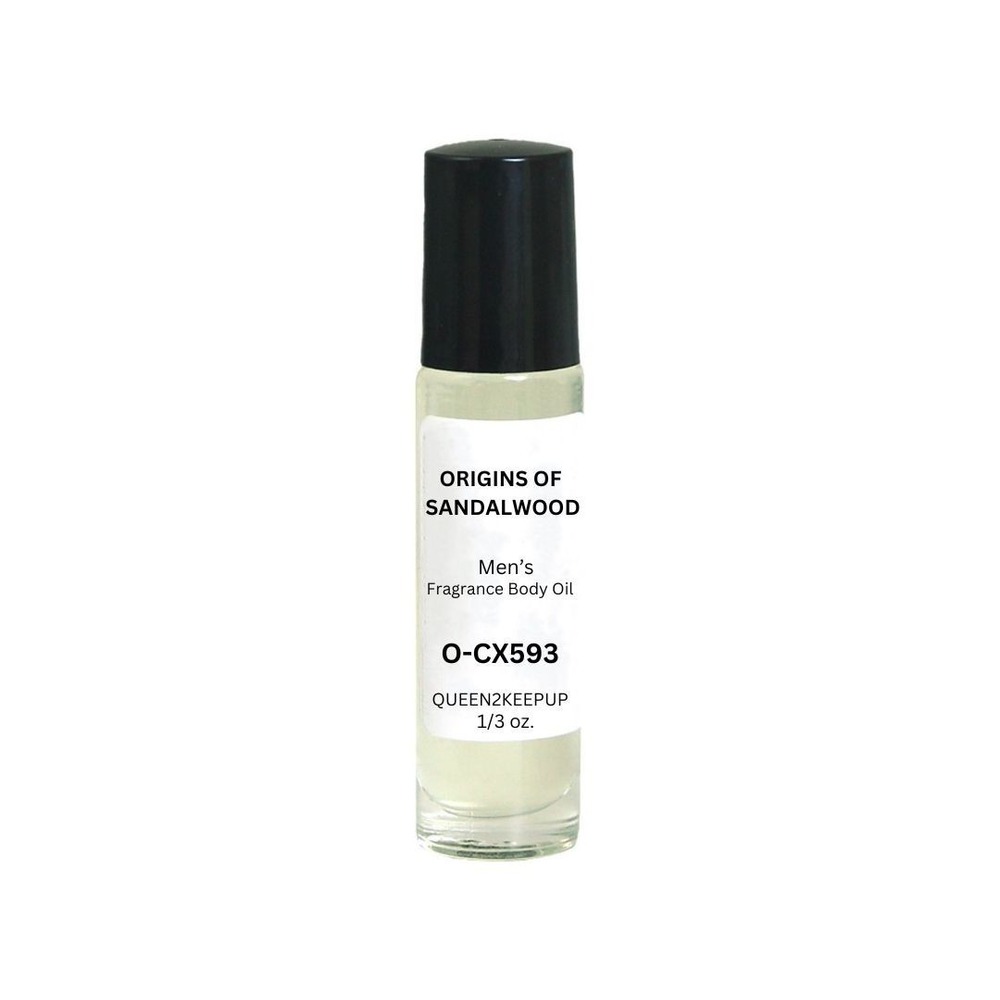 Origins of Sandalwood (Men) Body Oil 10 ml Fragrance All Natural 1/3 oz Roll-On